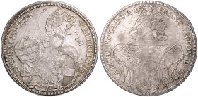 Salzburg, Erzbistum. 
Franz Anton von Harrach 1709-1727. Taler 1714 Rs-Umschrift mit einfachen Punkten. Probszt&nbsp;2012, Davenport&nbsp;1238. . 
...