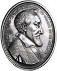 Frankreich. 
Ludwig XIII. 1610-1643. Ovale einseitige Silbermedaille o.J. (vermutlich 19. Jhdt., unsign.) auf Nicolas Brulart (1544-1624), Kanzler un...