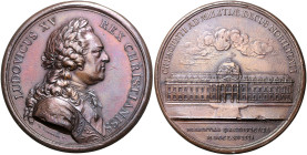 Frankreich. 
Ludwig XV. 1715-1774. Bronzemedaille 1769 (v. Duvivier) auf die Gründung der Militärakademie in Paris. 64,1&nbsp;mm, 130,31&nbsp;g. . 
...