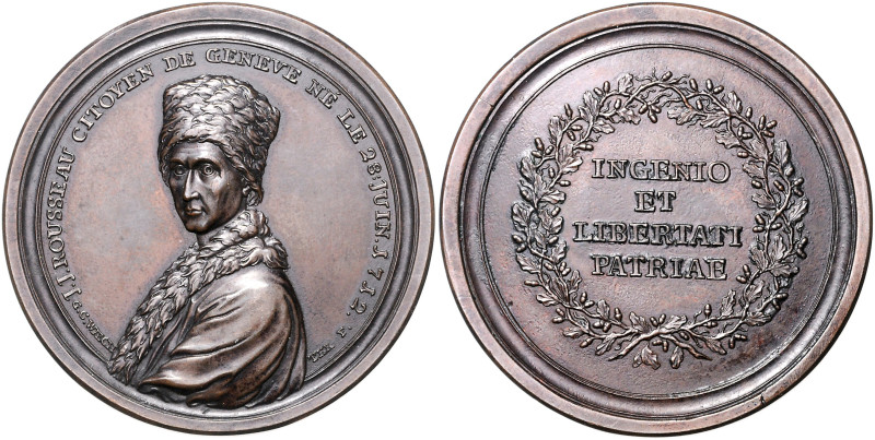 Frankreich. 
Ludwig XV. 1715-1774. Bronzemedaille o.J. (v. Waechter) auf Jean J...