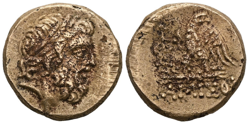 Greek
Pontos, Amisos (80-70 BC) AE 
Obv: Laureate head of Zeus right.
Rev: Ea...