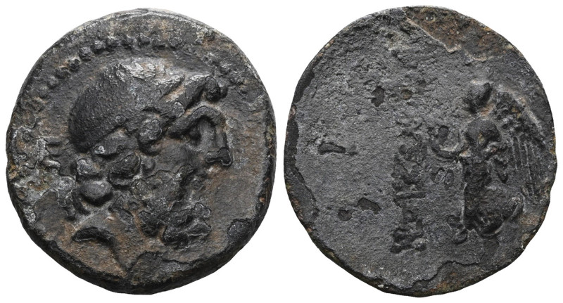 Greek
Cilicia. Elaiousa-Sebaste circa 100-0 BC. Bronze Æ. Diademed head of Zeus...