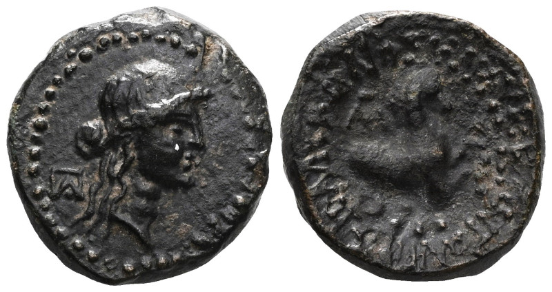 Greek
Cilicia, Seleukeia ad Kalykadnon AE , 2nd century BC
Obv: ΣYM, Laureate ...