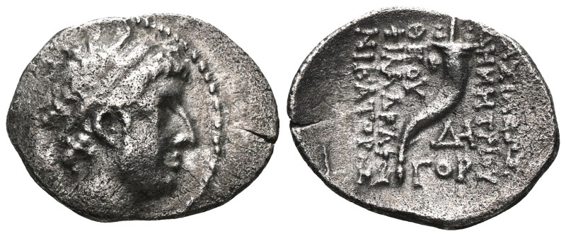 Greek
Seleukid Empire, Demetrios I Soter AR Drachm. Antioch on the Orontes, dat...