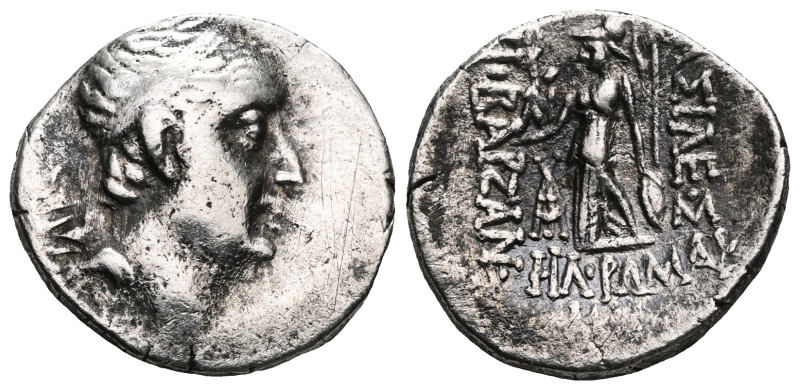 Greek
Kingdom of Cappadocia, Ariobarzanes I Philoromaios (95-63 BC), AR drachm....