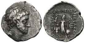 GreekKings of Cappadocia, Ariarathes X Eusebes Philadelphos, AR Drachm, Eusebeia-Mazaca.Obv: Diademed head to rightRev: ΒΑΣΙΛΕΩΣ ΑΡΙΑPΑΘOV ΕVΣEBOVΣ KA...