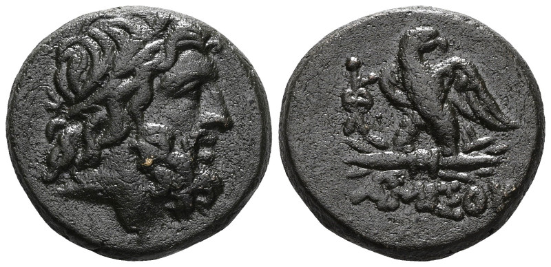 Greek
Pontos, Amisos, AE, (Bronze), Circa 100-85 BC
Obv: Laureate head of Zeus...