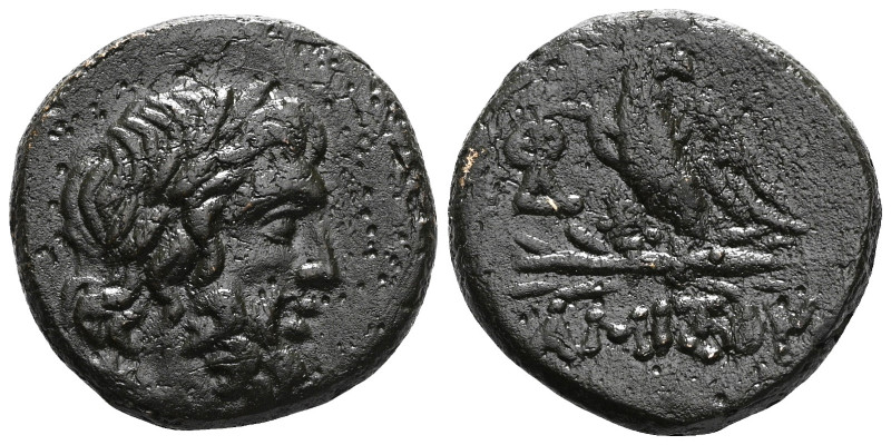 Greek
Pontos, Amisos, AE, (Bronze), Circa 100-85 BC
Obv: Laureate head of Zeus...