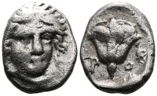 Greek
ISLANDS OFF CARIA. Rhodos. Circa 230-205 BC. Drachm AR . Rhodes, struck under the magistrate Eukrates. Head of Helios facing slightly to right....