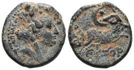 Greek CoinsSyria. Seleucis and Pieria. AE 18. 54-68 AD. Antioch on the Orontes. Time of Nero. Dated Year 105 of the Caesarean Era (AD 56/7). (Sng Cop-...