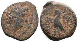 Greek
Seleukid Kings of Syria, Antiochos VIII Epiphanes Grypos (121-97 BC) AE (Bronze) Seleukid Kings of Syria, Antiochos VIII Epiphanes Grypos (121-...