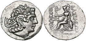 Greek Coins
KINGS OF THRACE (Macedonian). Lysimachos (305-281 BC). Tetradrachm. Byzantion.
Obv: Diademed head of the deified Alexander right, wearin...