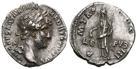 Roman ImperialHadrian, 117-138. Denarius (Silver), Rome, 125. IMP CAESAR TRAIAN HADRIANVS AVG Laureate head of Hadrian to right. Rev. P M TR P COS III...