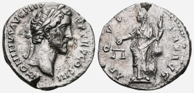 Roman ImperialAntoninus Pius, 138-161. Denarius (Silver), Rome, 140-143. ANTONINVS AVG PIVS P P TR P COS III Bust of Antoninus Pius to right with slig...