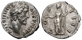 ANTONINUS PIUSObverse legend: ANTONINVS - AVG PIVS P PObverse description: Laureate head of Antoninus Pius right (O*)Obverse translation: “Antoninus A...