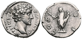 Marcus Aurelius, DenariusRoman ImperialMarcus Aurelius (161-180), Denarius 145-160, Rome mintObverse: bare head rightAVRELIVS CAESAR AVG PII FReverse:...