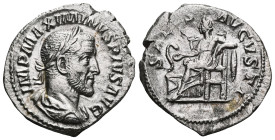 Roman Imperial, Maximinus I Thrax, DenariusMint luster.Roman ImperialMaximinus I Thrax (235-238), Denarius 235-236, Rome mintObverse: laureate, draped...