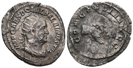 Roman ImperialBalbinus (238), Denarius 238, Rome mint
Obverse: bust of the emperor facing right
IMP CAES D CAEL BALBINVS AVG
Reverse: clasped right...