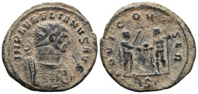 Aurelian, 270-275. Antoninianus , Serdica, 273-274. IMP AVRELIANVS AVG Radiate and cuirassed bust of Aurelian to right. Rev. IOVI CONSER / P Aurelian,...