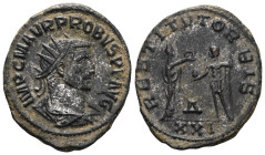 PROBUS. Antoninianus. . 276 AD. Antioch. (RIC 925). Anv: Radiant, draped and cuirassed bust of Probus facing right, surrounding legend: IMP C M AVF PR...