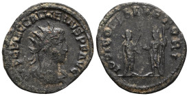 Gallienus (253-268) AR/Bl Antoninianus (Silvered bronze, 3.66g, 25mm) Samosata, 259.Obv: IMP C P LIC GALLIENVS P F AVG, radiate, draped and cuirassed ...