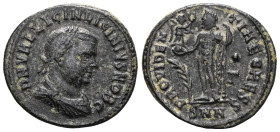 Licinius II. Caesar, A.D. 317-324. AE follis . Nicomedia mint, struck A.D. 317-320. D N VAL LICIN LICINIVS NOB C, laureate, draped and cuirassed bust ...