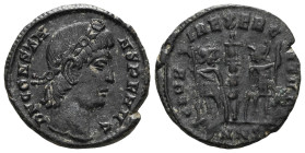 Constantius II, 337-361. Centenionalis (Bronze), Antioch, 6th officina (S), 337-340. CONSTAN-TIVS AVG Diademed head of Constantius II to right. Rev. G...