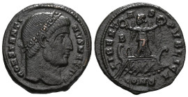 Constantine I, 307/310-337. Follis (Bronze), Constantinople, 327-328. CONSTANTINVS MAX AVG Diademed head of Constantine to right. Rev. LIBERTAS PVBLIC...