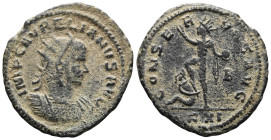 Aurelian, 270-275. Antoninianus, Serdica, early 274. IMP AVRELIANVS AVG Radiate and cuirassed bust of Aurelian to right. Rev. ORIENS AVG / S Sol, radi...