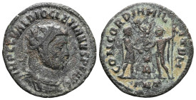 Diocletian, 284-305. Antoninianus (Bronze), Antioch, 3rd officina (), 293-295. IMP C C VAL DIOCLETIANVS P F AVG Radiate, draped and cuirassed bust of ...