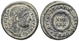 Constantine I, 307/310-337. Follis , Heraclea, 324. CONSTAN-TINVS AVG Laureate head of Constantine I to right. Rev. D N CONSTANTINI MAX AVG / SMHB• ar...