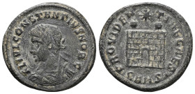 Constantine the Great 306 - 337 ADRoman Imperial Period (ordered by RIC). Aes, 324 - 325 AD. for Constantius II.// SMKΔ KyzikosRIC VII Cyzicus 27