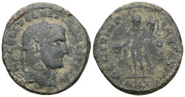 Maximinus I, 235-238. Follis (Bronze), Alexandria, 308-310. IMP C GAL VAL MAXIMINVS P F AVG Laureate head of Maximinus to right. Rev. GENIO IMPERATORI...