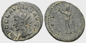 Claudius II Gothicus, 268-270. Antoninianus , Antiochia, circa early-mid 270. IMP C CLAVDIVS AVG Radiate head of Claudius II to left. Rev. SOL AVG Sol...