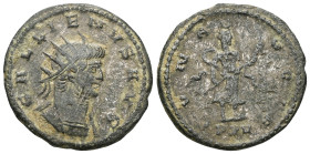 Gallienus (253-268) Bl Antoninianus (Bronze) AntiıochObv: GALLIENVS AVG. Radiate and cuirassed bust of Gallienus, right.Rev: LVNA LVCIF / PXV. Diana s...