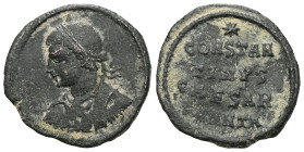 Constantine II, as Caesar, 316-337. Follis (Bronze), Antiochia, July 325 (?). Laureate, draped and cuirassed bust of Constantine II to left. Rev. CONS...
