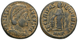 Helena, Augusta, 324-328/30. Follis (Bronze), Cyzicus, 324-325. HELENA AVGVSTA Draped bust of Helena to right, wearing pearl diadem. Rev. SECVRITAS RE...