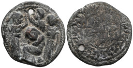 Artuqids of Mardin, AE Dirhem, Husam al-Din Yuluq Arslan, NM, 589AH.