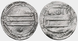 Abbasid, AR dirham , Madinat Al-Salam 190 AH , Very Fine.