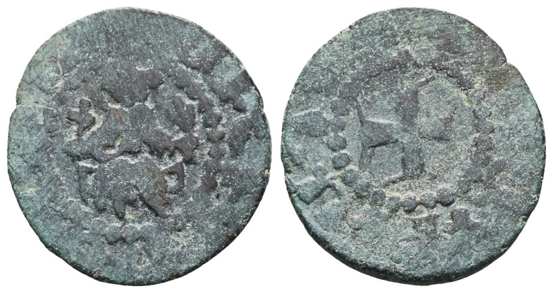 ARMENIA, Cilician Armenia. Royal . Guy (Gosdantin II). 1342-1344. Æ Pogh . Guy s...