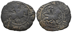 Cilician Armenia, Gosdantin IV (1365-1373). AR Takvorin . Gosdantin on horseback, holding sceptre with cross. R/ Lion walking r., cross above.
