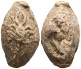 ANCIENT GREEK SLING BULLET.(4th–3rd centuries BC).Pb.
