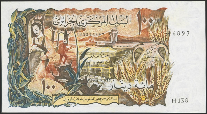 ALGERIA. 100 Dinars. 1 November 1970. (Pick: 128). Uncirculated.