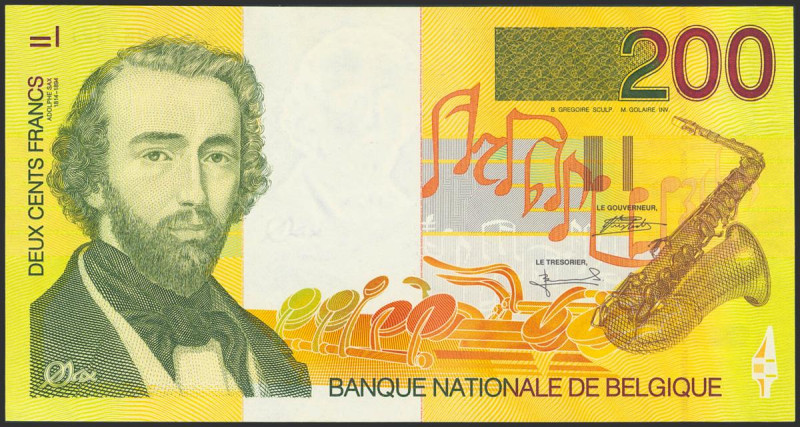 BELGIUM. 200 Francs. (1995ca). (Pick: 148). Uncirculated.