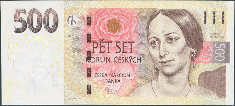 CZECH REPUBLIC. 500 Korun. 2009. (Pick: 24b). Uncirculated.