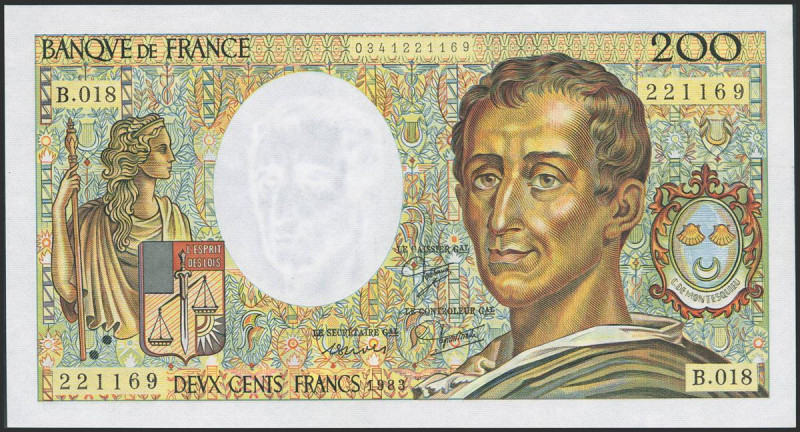 FRANCE. 200 Francs. 1983. (Pick: 155). Uncirculated.