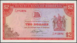 RHODESIA. 2 Dollars. 24 May 1979. (Pick: 31d). Less than Uncirculated.