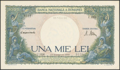 ROMANIA. 1000 Lei. 10 October 1944. (Pick: 52). Less than Uncirculated.