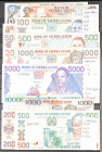 Set of 19 banknotes of Sierra Leone of various issues and different qualities. TO EXAMINE.