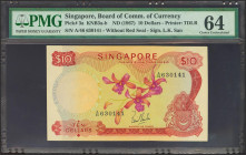 SINGAPORE. 10 Dollars. (1967ca). (Pick: 3c). PMG64.